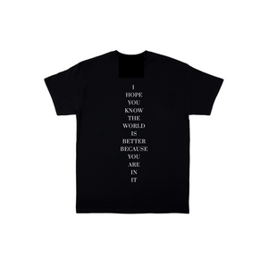 THE WORLD IS BETTER T SHIRT MEAGAN MORGAN